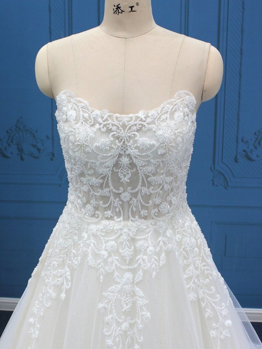 Darius Cordell Style WT4900 strapless empire waist a-line beaded wedding dresses